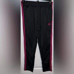 Adidas ClimaCool Black & Pink Jogger Track Pants Size M